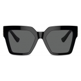 Versace - Medusa Deco Butterfly Sunglasses - Black Dark Gray - Sunglasses - Versace Eyewear