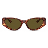 Versace - Medusa Legend Cat-Eye Sunglasses - Red Havana Dark Brown - Sunglasses - Versace Eyewear