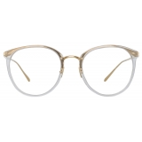 Linda Farrow - Calthorpe Oval Optical Glasses in Clear - LFL251C77OPT - Linda Farrow Eyewear