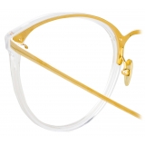 Linda Farrow - Calthorpe Oval Optical Glasses in Clear - LFL251C77OPT - Linda Farrow Eyewear