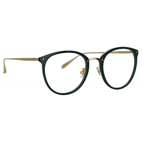 Linda Farrow - Calthorpe Oval Optical Glasses in Green - LFL251C83OPT - Linda Farrow Eyewear
