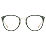 Linda Farrow - Calthorpe Oval Optical Glasses in Green - LFL251C83OPT - Linda Farrow Eyewear