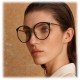 Linda Farrow - Calthorpe Oval Optical Glasses in Green - LFL251C83OPT - Linda Farrow Eyewear