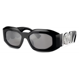 Versace - Maxi Medusa Biggie Sunglasses - Black Mirror Silver - Sunglasses - Versace Eyewear