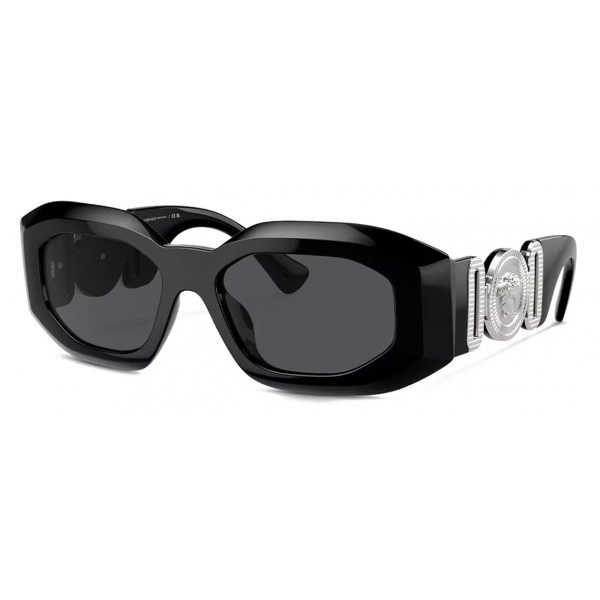 Versace - Maxi Medusa Biggie Sunglasses - Black Dark Gray - Sunglasses - Versace Eyewear
