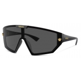 Versace - Maxi Medusa Horizon Sunglasses - Black Mirror Dark Gray - Sunglasses - Versace Eyewear