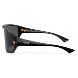 Versace - Occhiale da Sole Medusa Horizon Maxi - Nero Grigio Scuro Specchio - Occhiali da Sole - Versace Eyewear