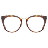 Linda Farrow - Carla Oval Optical Glasses in Tortoiseshell - LFL1327C2OPT - Linda Farrow Eyewear