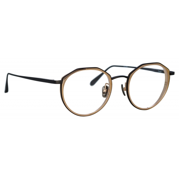 Linda Farrow - Cesar Angular Optical Glasses in Nickel - LFL1225C6OPT - Linda Farrow Eyewear