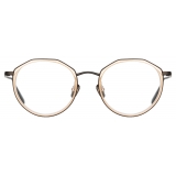 Linda Farrow - Cesar Angular Optical Glasses in Nickel - LFL1225C6OPT - Linda Farrow Eyewear