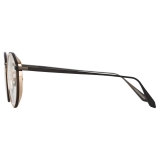 Linda Farrow - Cesar Angular Optical Glasses in Nickel - LFL1225C6OPT - Linda Farrow Eyewear