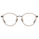 Linda Farrow - Cesar Angular Optical Glasses in Nickel (Men’s) - LFL1225C6OPT - Linda Farrow Eyewear