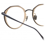 Linda Farrow - Cesar Angular Optical Glasses in Nickel (Men’s) - LFL1225C6OPT - Linda Farrow Eyewear