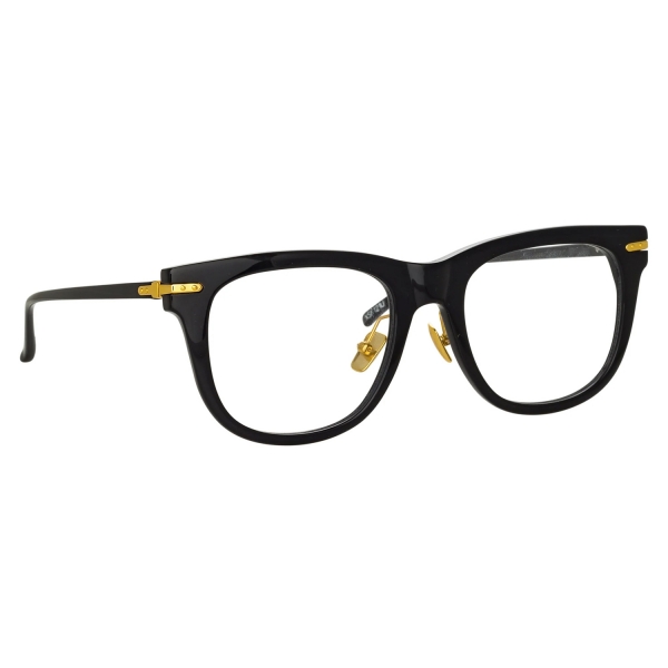 Linda Farrow - Chrysler A D-Frame Optical Glasses in Black - LF43AC1OPT - Linda Farrow Eyewear