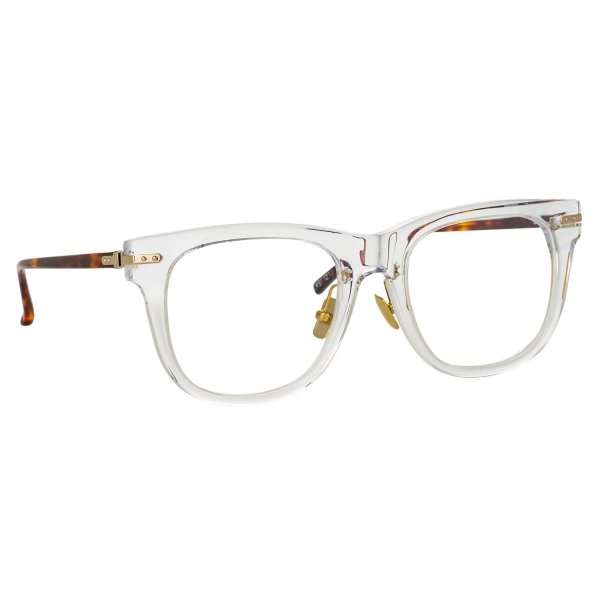 Linda Farrow - Chrysler A D-Frame Optical Glasses in Clear - LF43AC3OPT - Linda Farrow Eyewear