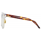 Linda Farrow - Chrysler A D-Frame Optical Glasses in Clear - LF43AC3OPT - Linda Farrow Eyewear