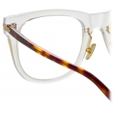 Linda Farrow - Chrysler A D-Frame Optical Glasses in Clear - LF43AC3OPT - Linda Farrow Eyewear