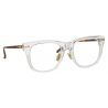 Linda Farrow - Chrysler D-Frame Optical Glasses in Clear - LF43C3OPT - Linda Farrow Eyewear