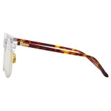 Linda Farrow - Chrysler D-Frame Optical Glasses in Clear - LF43C3OPT - Linda Farrow Eyewear