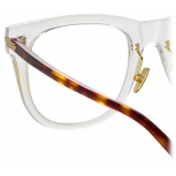 Linda Farrow - Chrysler D-Frame Optical Glasses in Clear - LF43C3OPT - Linda Farrow Eyewear