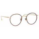 Linda Farrow - Occhiali da Vista Comer Ovale in Oro Chiaro - LFL1190C2OPT - Linda Farrow Eyewear