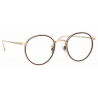 Linda Farrow - Comer Oval Optical Glasses in Light Gold - LFL1190C2OPT - Linda Farrow Eyewear