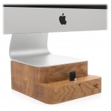 Woodcessories - Quercia / Supporto iMac Premium in Legno - MacBook 27 + iPhone - Eco Foot - Supporto MacBook in Legno