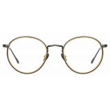 Linda Farrow - Comer Oval Optical Glasses in Nickel - LFL1190C4OPT - Linda Farrow Eyewear