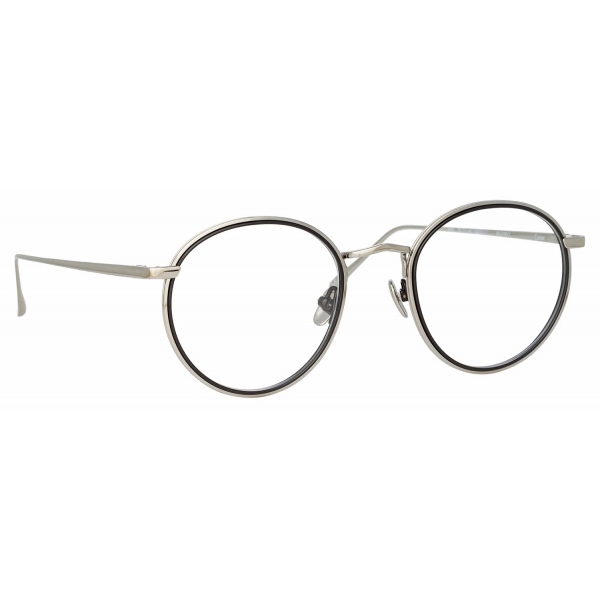 Linda Farrow - Comer Oval Optical Glasses in White Gold - LFL1190C3OPT - Linda Farrow Eyewear