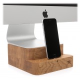 Woodcessories - Oak / Premium Wooden iMac Stand + iPhone - MacBook 27 - Eco Foot - Wooden MacBook Support