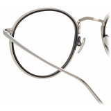 Linda Farrow - Occhiali da Vista Comer Ovale in Oro Bianco - LFL1190C3OPT - Linda Farrow Eyewear