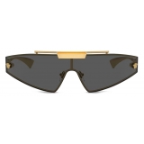 Versace - Medusa Horizon SGH Sunglasses - Gold Dark Gray - Sunglasses - Versace Eyewear