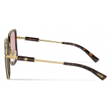 Versace - Medusa Roller Squared Sunglasses - Havana Light Violet - Sunglasses - Versace Eyewear
