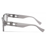 Versace - Medusa Deco Optical Glasses - Gray Transparent - Optical Glasses - Versace Eyewear