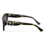 Versace - Medusa Legend Squared Sunglasses - Yellow Spot Havana Dark Gray - Sunglasses - Versace Eyewear