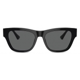 Versace - Medusa Legend Squared Sunglasses - Black Dark Gray - Sunglasses - Versace Eyewear