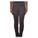 Dondup - Geometric Patterned Trousers - Blue - Trousers - Luxury Exclusive Collection
