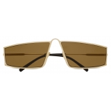 Yves Saint Laurent - Occhiali da Sole SL 606 - Oro Chiaro Marrone - Saint Laurent Eyewear