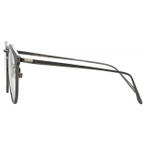 Linda Farrow - Cooper Oval Optical Glasses in Black Nickel (C5) - LFL1051C5OPT - Linda Farrow Eyewear