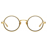Linda Farrow - Cortina Oval Optical Glasses in Yellow Gold - LFL1388C1OPT - Linda Farrow Eyewear