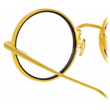 Linda Farrow - Cortina Oval Optical Glasses in Yellow Gold - LFL1388C1OPT - Linda Farrow Eyewear