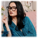 Linda Farrow - Desiree D-Frame Optical Glasses in Black - LFL1322C1OPT - Linda Farrow Eyewear