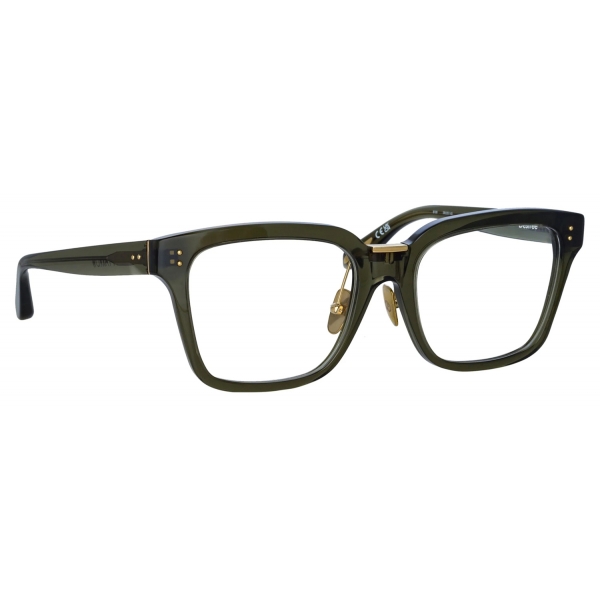 Linda Farrow - Desiree D-Frame Optical Glasses in Green - LFL1322C7OPT - Linda Farrow Eyewear