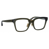 Linda Farrow - Desiree D-Frame Optical Glasses in Green - LFL1322C7OPT - Linda Farrow Eyewear