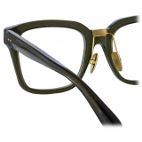 Linda Farrow - Desiree D-Frame Optical Glasses in Green - LFL1322C7OPT - Linda Farrow Eyewear