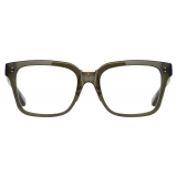 Linda Farrow - Desiree D-Frame Optical Glasses in Green (Men’s) - LFL1322C7OPT - Linda Farrow Eyewear