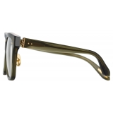 Linda Farrow - Desiree D-Frame Optical Glasses in Green (Men’s) - LFL1322C7OPT - Linda Farrow Eyewear