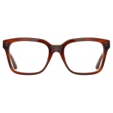 Linda Farrow - Desiree D-Frame Optical Glasses in Horn - LFL1322C3OPT - Linda Farrow Eyewear