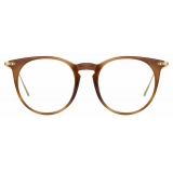 Linda Farrow - Ellis A Oval Optical Glasses in Brown - LF54AC4OPT - Linda Farrow Eyewear