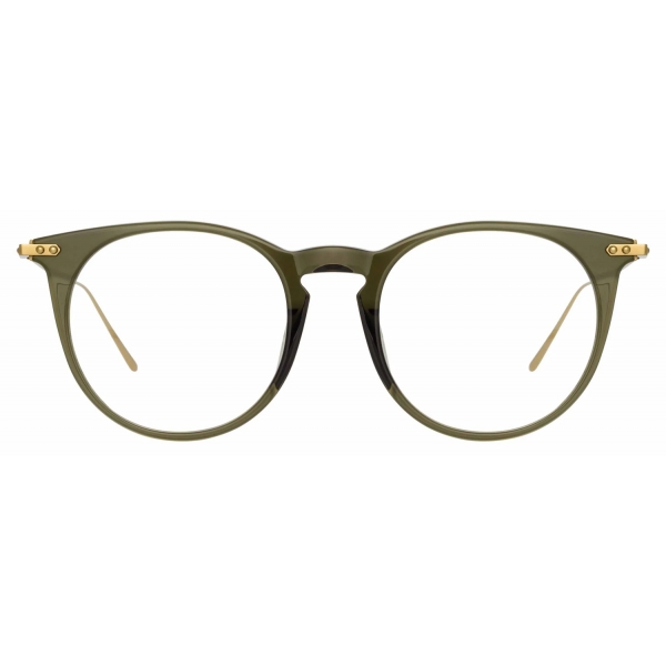 Linda Farrow - Ellis A Oval Optical Glasses in Green - LF54AC5OPT - Linda Farrow Eyewear